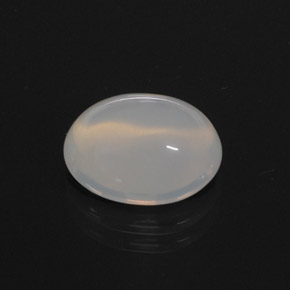 3.44 ct White Fire Opal Stone, Natural Fire Opal in Oval Cabochon Shape for Sale