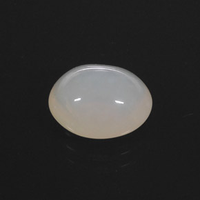 3.08 ct White Fire Opal Stone, Natural Fire Opal in Oval Cabochon Shape for Sale
