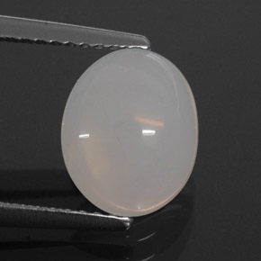 1.72 ct White Fire Opal Gemstone, Fire Opal Gem in Oval Cabochon Shape for Sale.