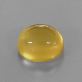 9.05 ct Yellow Fire Opal Gemstone, Fire Opal Gem in Oval Cabochon Shape for Sale.