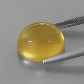 Fire Opal Gemstone in 14 x 12 mm (calibrated) Size for Sale, Fire Opal Stone in Yellow Color