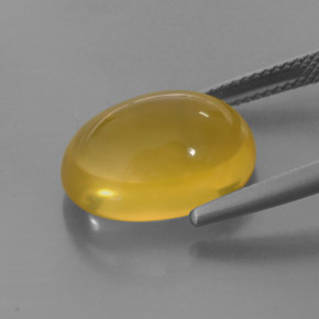 Fire Opal Gemstone in 16 x 12 mm (calibrated) Size for Sale, Fire Opal Stone in Yellow Color