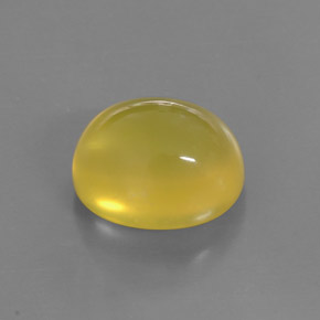 6.91 ct Yellow Fire Opal Gemstone, Fire Opal Gem in Oval Cabochon Shape for Sale.