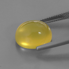 Fire Opal Gemstone in 13.4 x 11.2 mm Size for Sale, Fire Opal Stone in Yellow Color