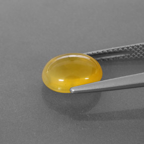 Fire Opal Gemstone in 9.9 x 8.6 mm Size for Sale, Fire Opal Stone in Yellow Color