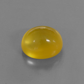 5.30 ct Yellow Fire Opal Gemstone, Fire Opal Gem in Oval Cabochon Shape for Sale.