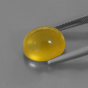 Fire Opal Gemstone in 12 x 10 mm (calibrated) Size for Sale, Fire Opal Stone in Yellow Color