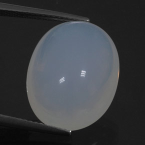 12.70 ct White Fire Opal Stone, Natural Fire Opal in Oval Cabochon Shape for Sale