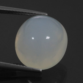 12.53 ct White Fire Opal Gemstone, Fire Opal Gem in Oval Cabochon Shape for Sale.