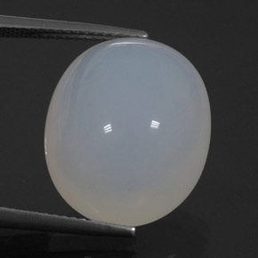 13.85 ct White Fire Opal Stone, Natural Fire Opal in Oval Cabochon Shape for Sale