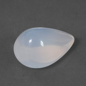2.79 ct White Fire Opal Gemstone, Fire Opal Gem in Pear Cabochon Shape for Sale.