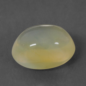 2.87 ct Yellow Fire Opal Gemstone, Fire Opal Gem in Oval Cabochon Shape for Sale.