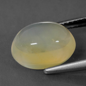 Fire Opal Gemstone in 10.5 x 8.2 mm Size for Sale, Fire Opal Stone in White Yellow Color