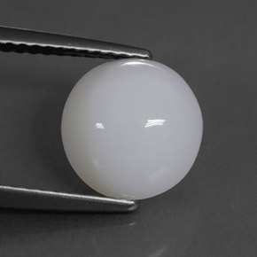 2.25 ct White Fire Opal Stone, Natural Fire Opal in Oval Cabochon Shape for Sale