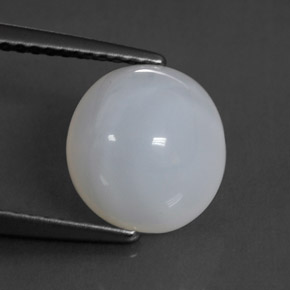 2.79 ct White Fire Opal Stone, Natural Fire Opal in Oval Cabochon Shape for Sale