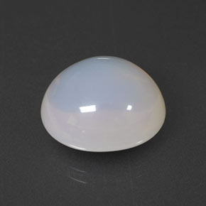 12.28 ct White Fire Opal Stone, Natural Fire Opal in Oval Cabochon Shape for Sale