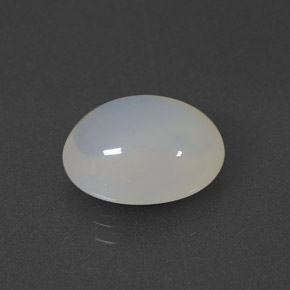 5.67 ct White Fire Opal Stone, Natural Fire Opal in Oval Cabochon Shape for Sale