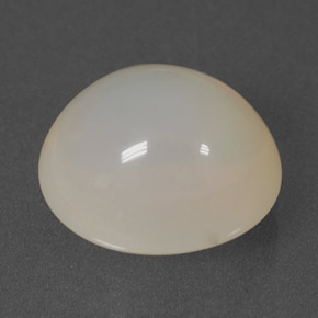 8.68 ct White Fire Opal Stone, Natural Fire Opal in Oval Cabochon Shape for Sale