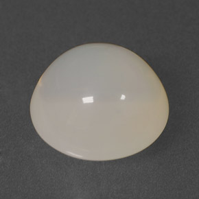 7.55 ct White Fire Opal Stone, Natural Fire Opal in Round Cabochon Shape for Sale