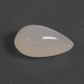 2.92 ct White Fire Opal Stone, Natural Fire Opal in Pear Cabochon Shape for Sale