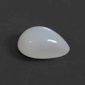 2.68 ct White Fire Opal Stone, Natural Fire Opal in Pear Cabochon Shape for Sale