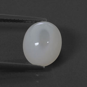 2.28 ct White Fire Opal Gemstone, Fire Opal Gem in Oval Cabochon Shape for Sale.