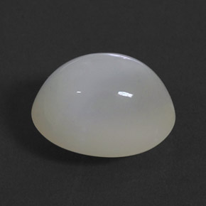 5.05 ct White Fire Opal Stone, Natural Fire Opal in Oval Cabochon Shape for Sale
