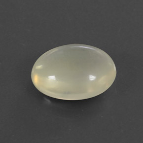 2.75 ct White Fire Opal Stone, Natural Fire Opal in Oval Cabochon Shape for Sale