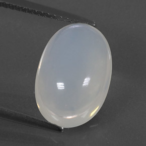 4.70 ct White Fire Opal Gemstone, Fire Opal Gem in Oval Cabochon Shape for Sale.