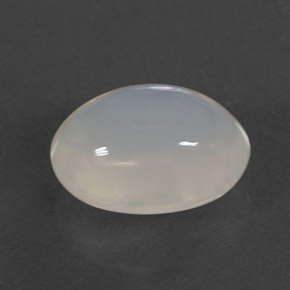 2.24 ct White Fire Opal Stone, Natural Fire Opal in Oval Cabochon Shape for Sale