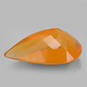 Fire Opal Gemstone in 25.9 x 16.2 mm Size for Sale, Fire Opal Stone in Yellow Orange Color