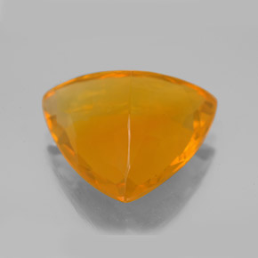 Fire Opal Gemstone in 17 x 16.3 mm Size for Sale, Fire Opal Stone in Yellow Orange Color