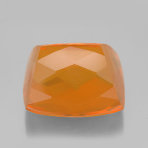 Fire Opal Gemstone in 16.1 x 14.8 mm Size for Sale, Fire Opal Stone in Yellow Orange Color