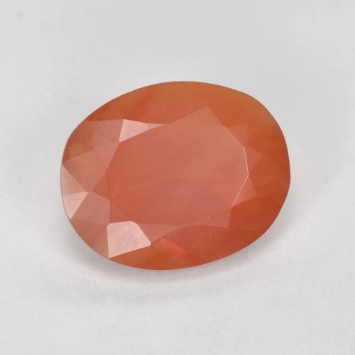 1.70 ct Orange Fire Opal Stone, Natural Fire Opal in Oval Facet Shape for Sale