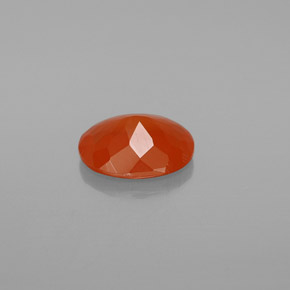 Fire Opal Gemstone in 9 x 7 mm (calibrated) Size for Sale, Fire Opal Stone in Reddish Orange Color