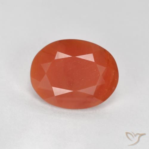 1 ct Oval Cut Fire Opal, 8.3 x 6.6 mm From Mexico, Photo A