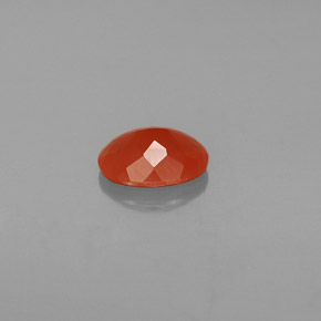 Fire Opal Gemstone in 8 x 6 mm (calibrated) Size for Sale, Fire Opal Stone in Reddish Orange Color