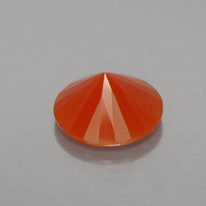 Fire Opal Gemstone in 10 mm (calibrated) Size for Sale, Fire Opal Stone in Reddish Orange Color