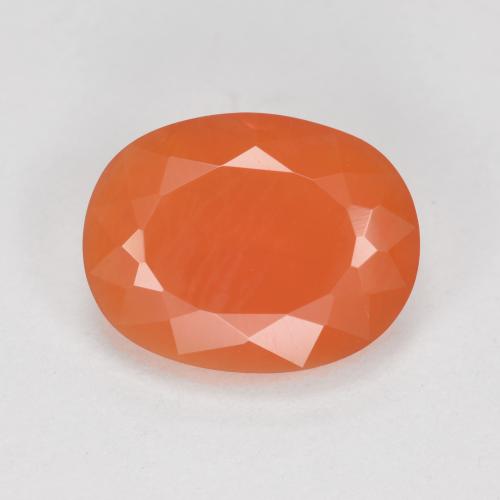 Medium Orange Огненный Опал Камень - 1.8ct Фасетный Овал (ID: 367134)