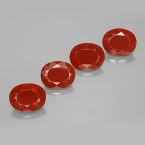 1.1ct Oval Facet Reddish Orange Fire Opal Gem for sale 1.1ct Oval Facet Reddish Orange Fire Opal Gem (ID: 367224)