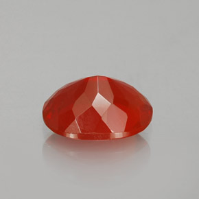 Fire Opal Gemstone in 8.7 x 6.6 mm Size for Sale, Fire Opal Stone in Reddish Orange Color