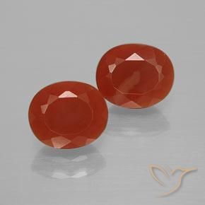 2.35 ct Oval Cut Fire Opal, 8.1 x 6.7 mm From Mexico, Photo A