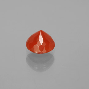 Fire Opal Gemstone in 7 mm (calibrated) Size for Sale, Fire Opal Stone in Orange Color