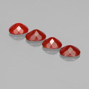Fire Opal Gemstones in 8.3 x 6 mm Size for Sale, Fire Opal Stones in Fire Red Color