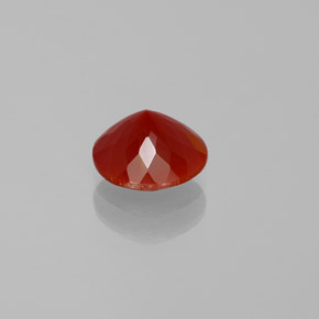 Fire Opal Gemstone in 8 mm (calibrated) Size for Sale, Fire Opal Stone in Reddish Orange Color
