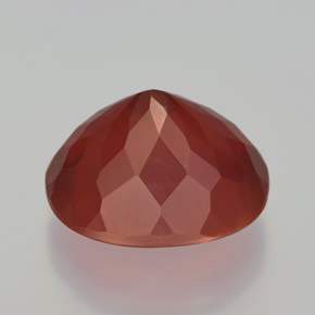 Fire Opal Gemstone in 12.8 x 10.9 mm Size for Sale, Fire Opal Stone in Orange Red Color