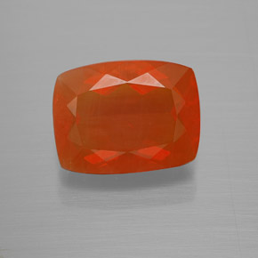 3.70 ct Orange Fire Opal Gemstone, Fire Opal Gem in Cushion-Cut Shape for Sale.
