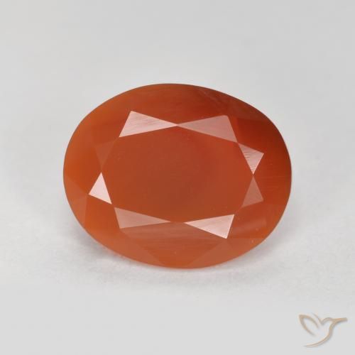 1.74 ct Oval Cut Fire Opal, 9.9 x 8 mm From Mexico, Photo A
