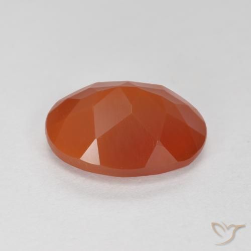 Fire Opal Gemstone in 10 x 8 mm (calibrated) Size for Sale, Fire Opal Stone in Light Red Color