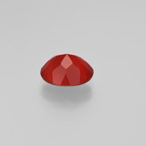Fire Opal Gemstone in 9 x 7 mm (calibrated) Size for Sale, Fire Opal Stone in Reddish Orange Color
